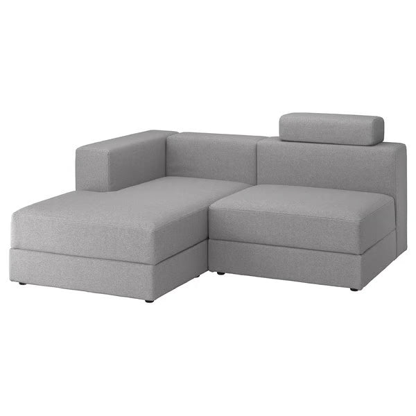 2,5-seat mod sofa w chaise longue, left with headrest/Samsala